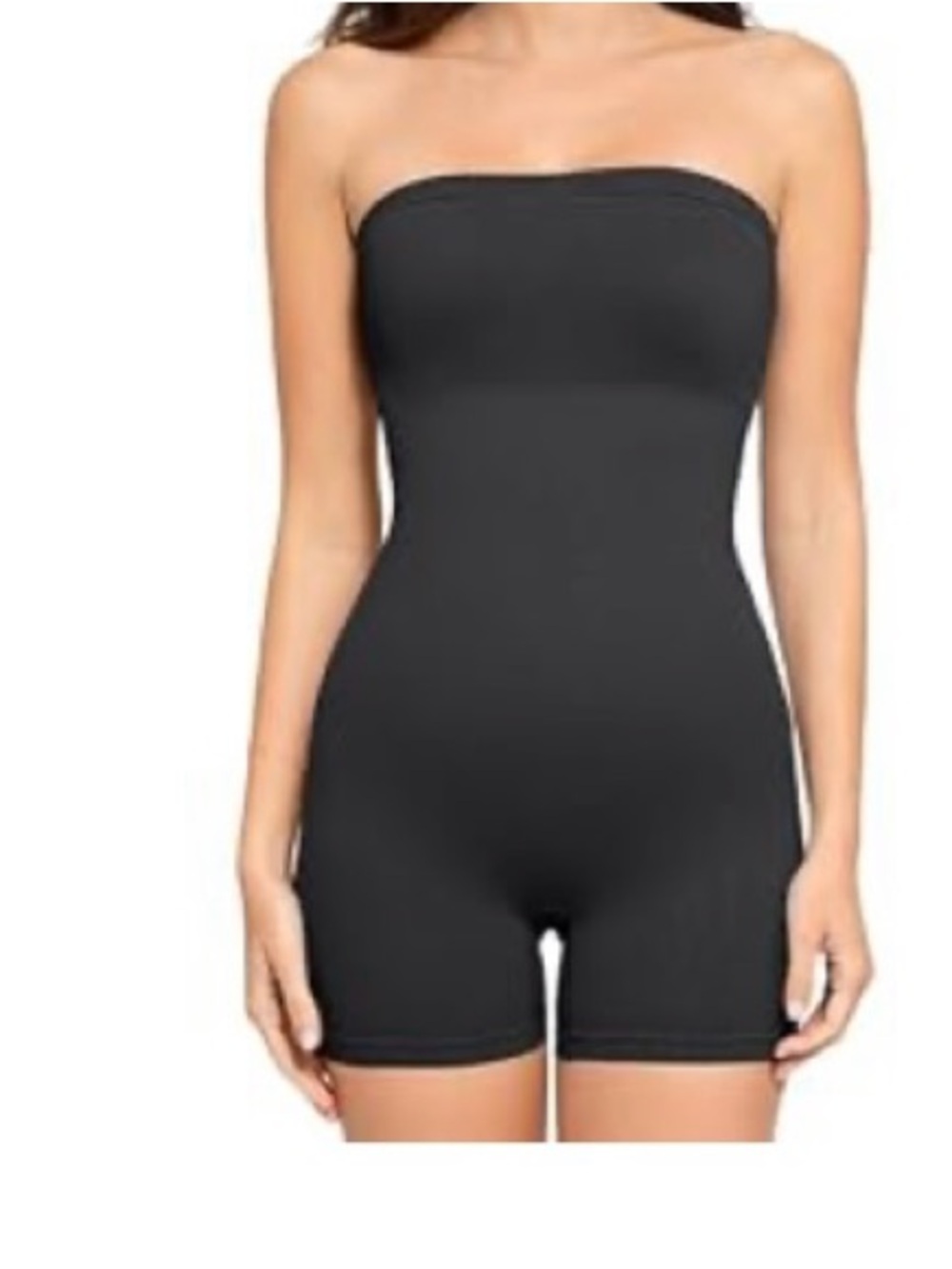 Popilush Athletic Shapewear Rompers for Womens Tummy Control Strapless Bodysuit